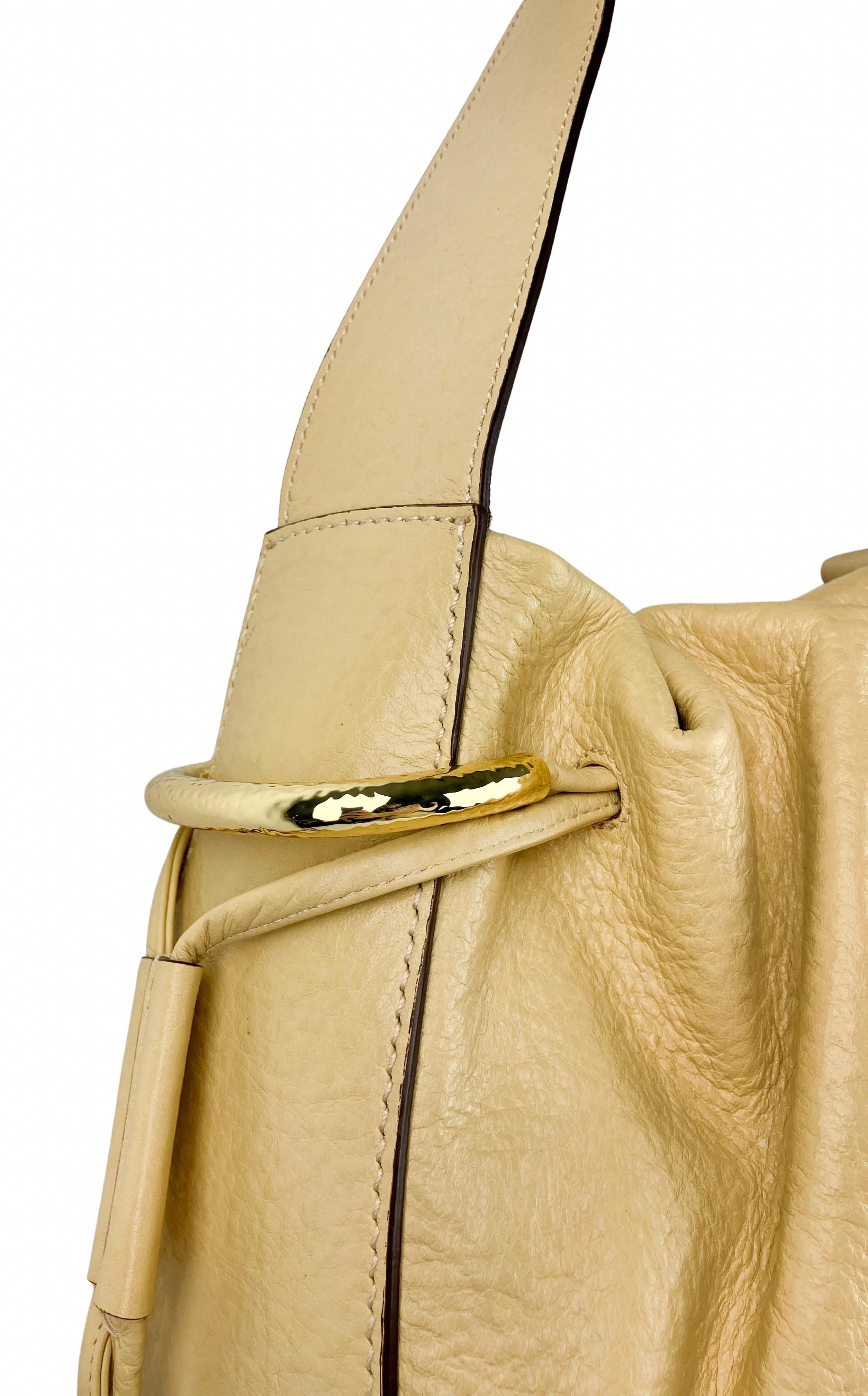 Ulla Johnson Tilda Ruched Hobo Bag in Wheat
