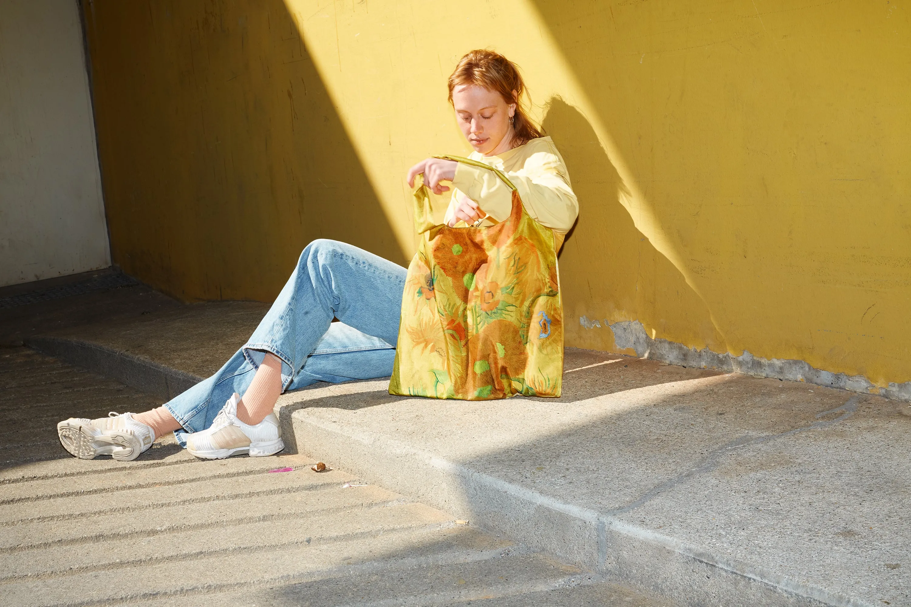 Van Gogh Museum Recycled Pocket Totebag | Sunflowers (Amsterdam)