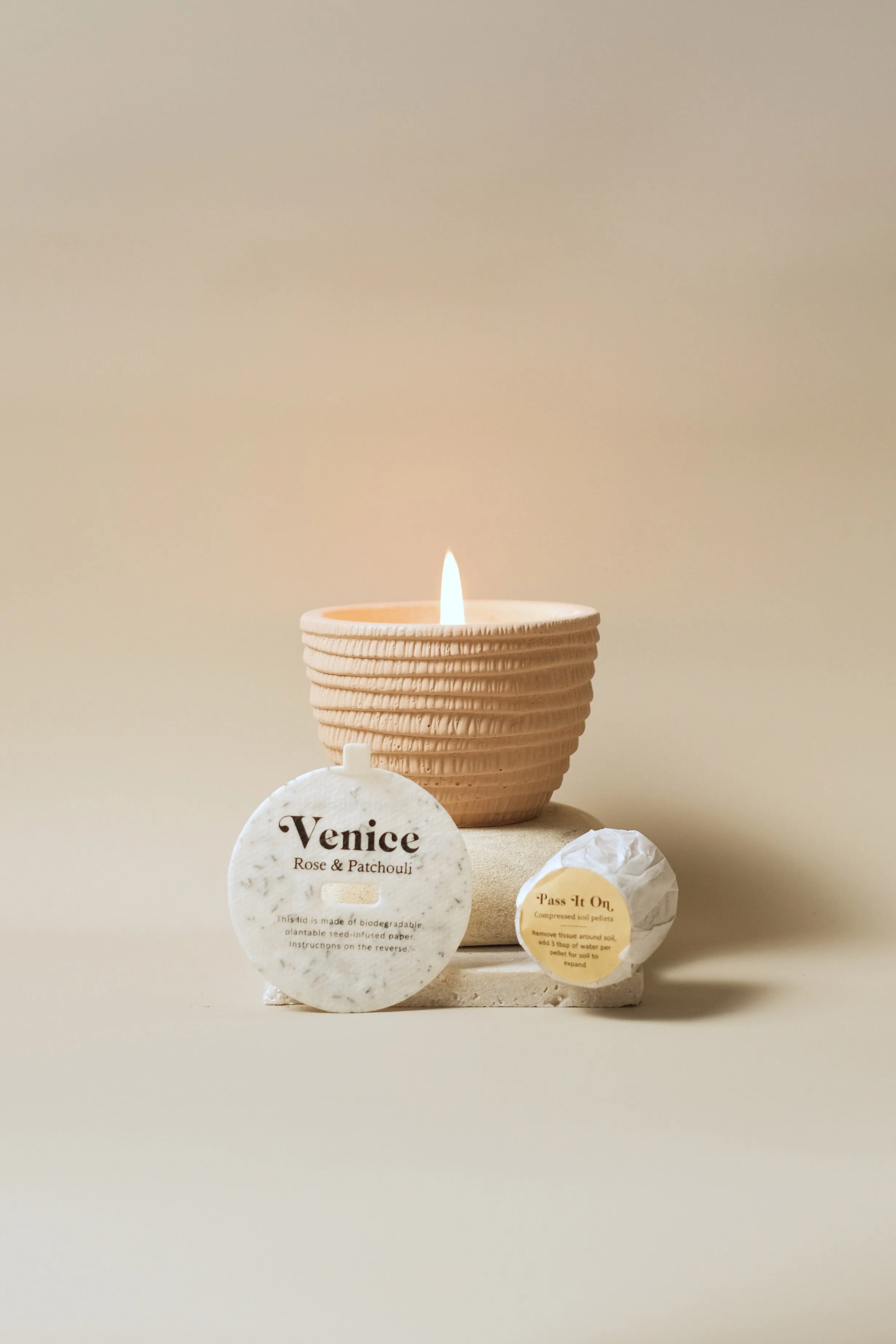 Venice, Rose & Patchouli Plantable Candles