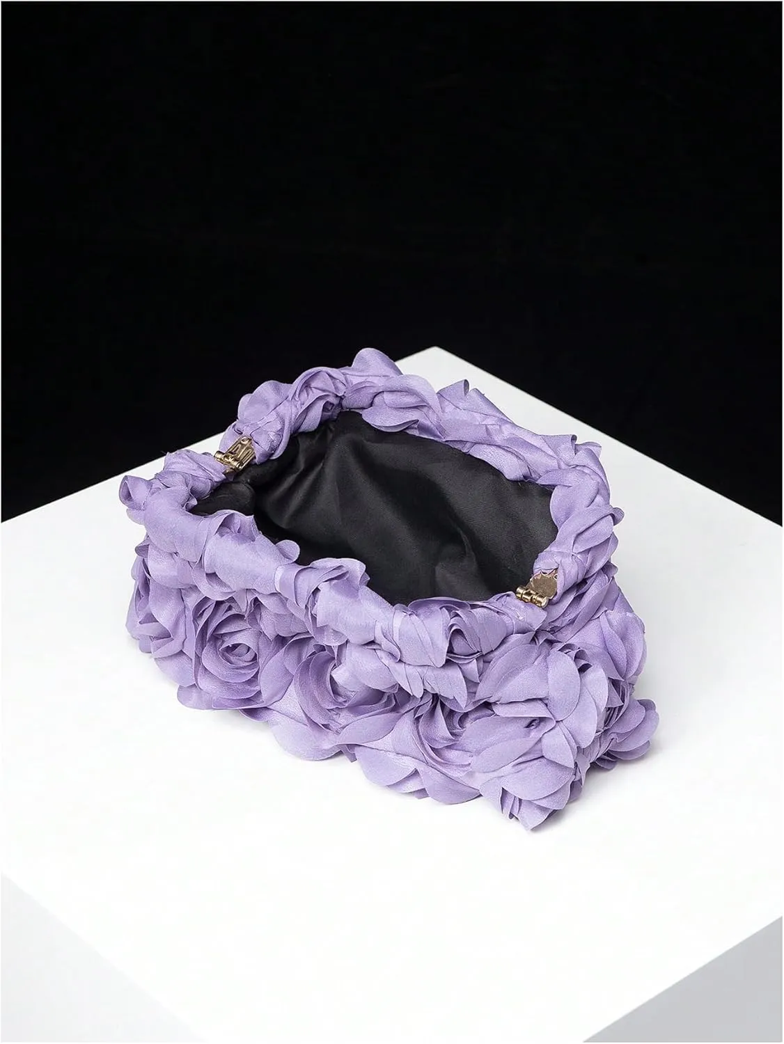 Verdusa Women's 3D Flower Clutch Evening Bag Floral Purses Party Prom Handbags