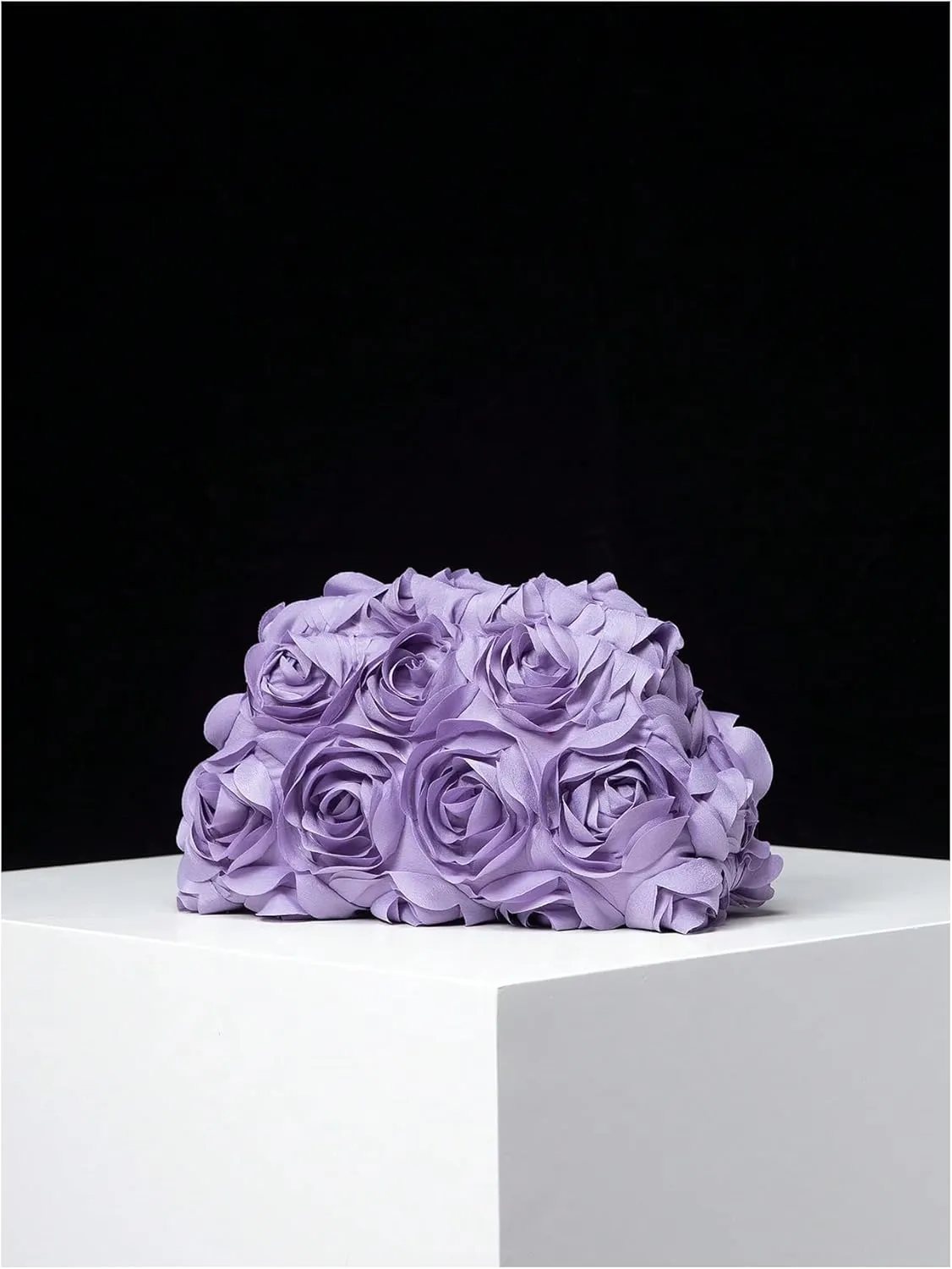 Verdusa Women's 3D Flower Clutch Evening Bag Floral Purses Party Prom Handbags