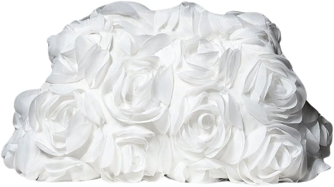 Verdusa Women's 3D Flower Clutch Evening Bag Floral Purses Party Prom Handbags