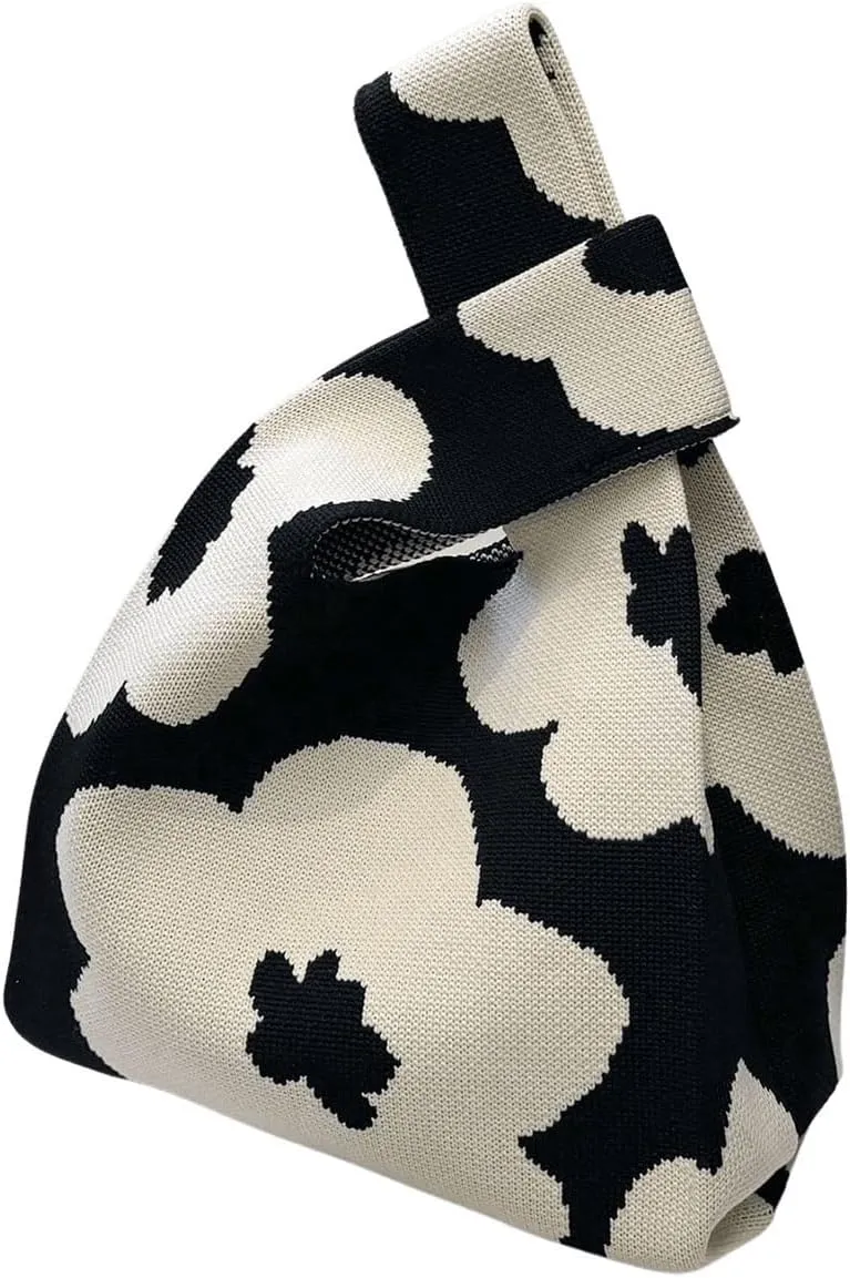 Verdusa Women's Floral Crochet Handbags Knit Clutch Handbags Satchel Purses