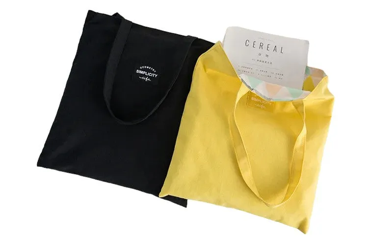 VersaStyle Cotton Canvas Tote Bag - Double-Sided Design for Every Mood