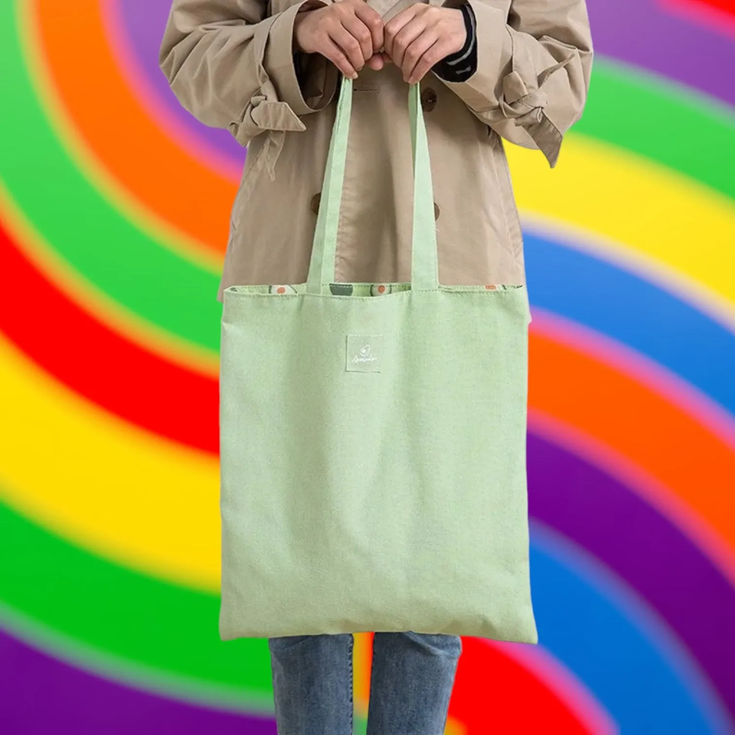 VersaStyle Cotton Canvas Tote Bag - Double-Sided Design for Every Mood
