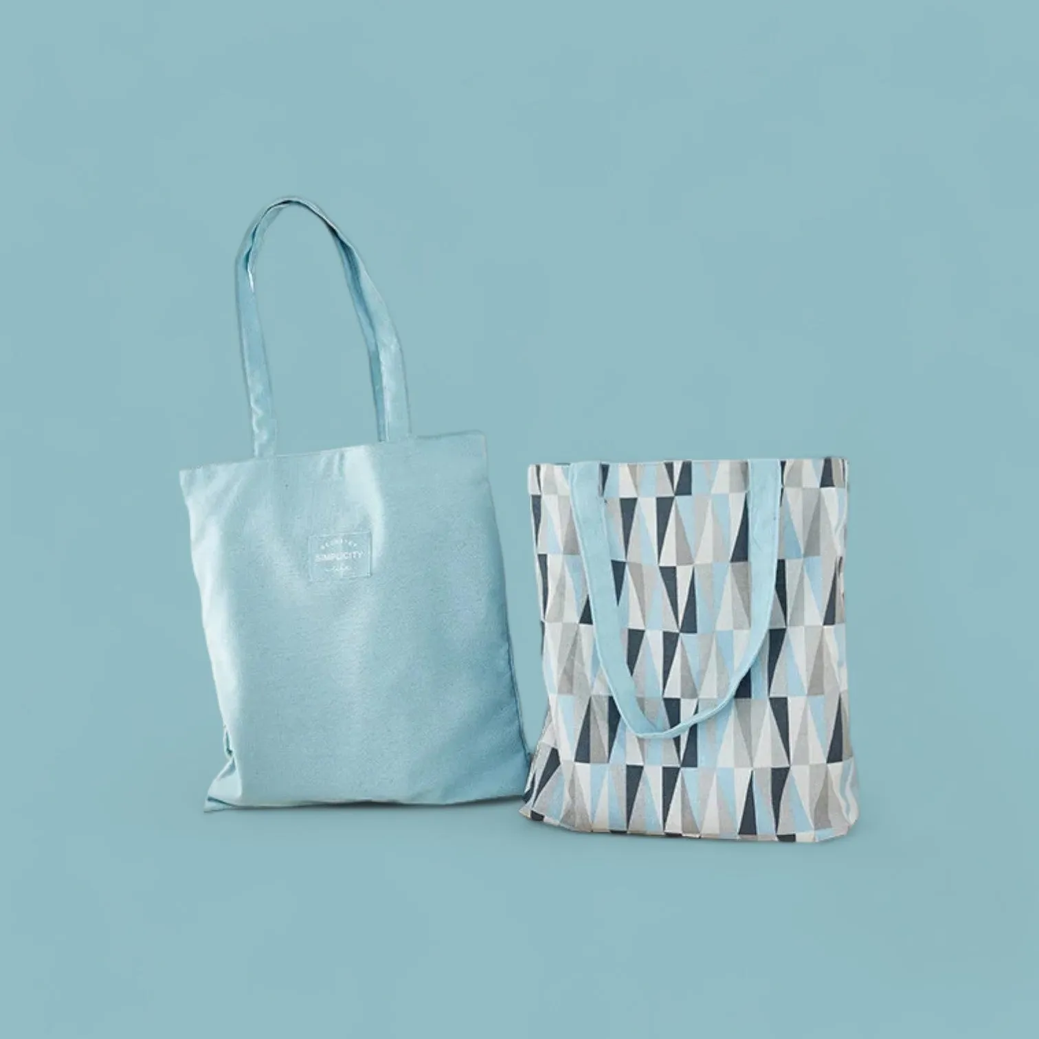 VersaStyle Cotton Canvas Tote Bag - Double-Sided Design for Every Mood