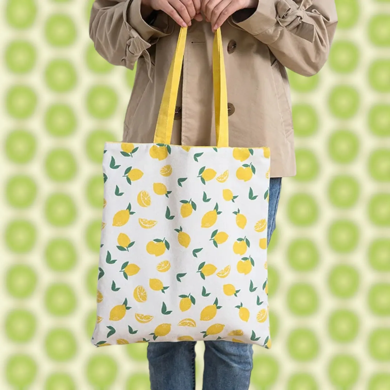 VersaStyle Cotton Canvas Tote Bag - Double-Sided Design for Every Mood