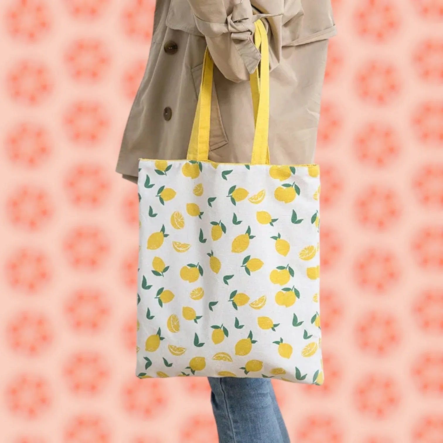 VersaStyle Cotton Canvas Tote Bag - Double-Sided Design for Every Mood