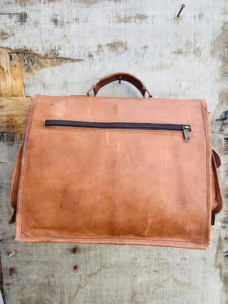 Vintage Rebel Leather Messenger Bag