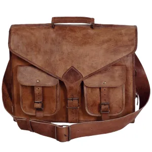 Vintage Rebel Leather Messenger Bag
