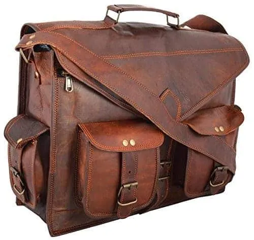 Vintage Rebel Leather Messenger Bag