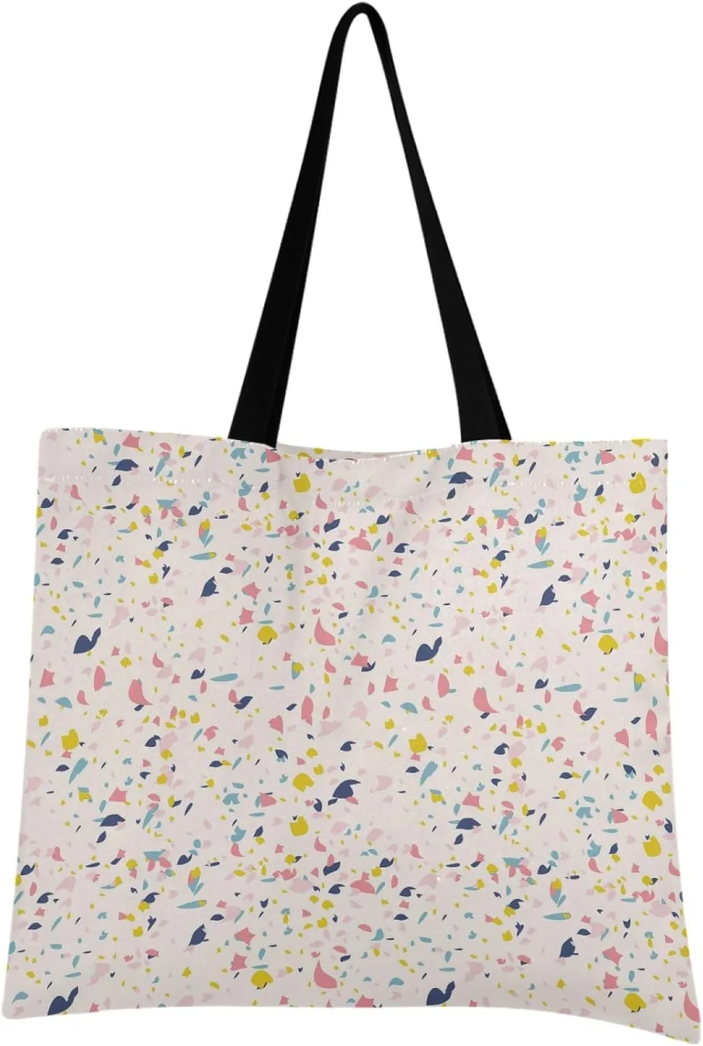 visesunny Fashion Floral Tote Bag with Interior Pocket Lightweight Travel Shoulder Bag Handbag Purse