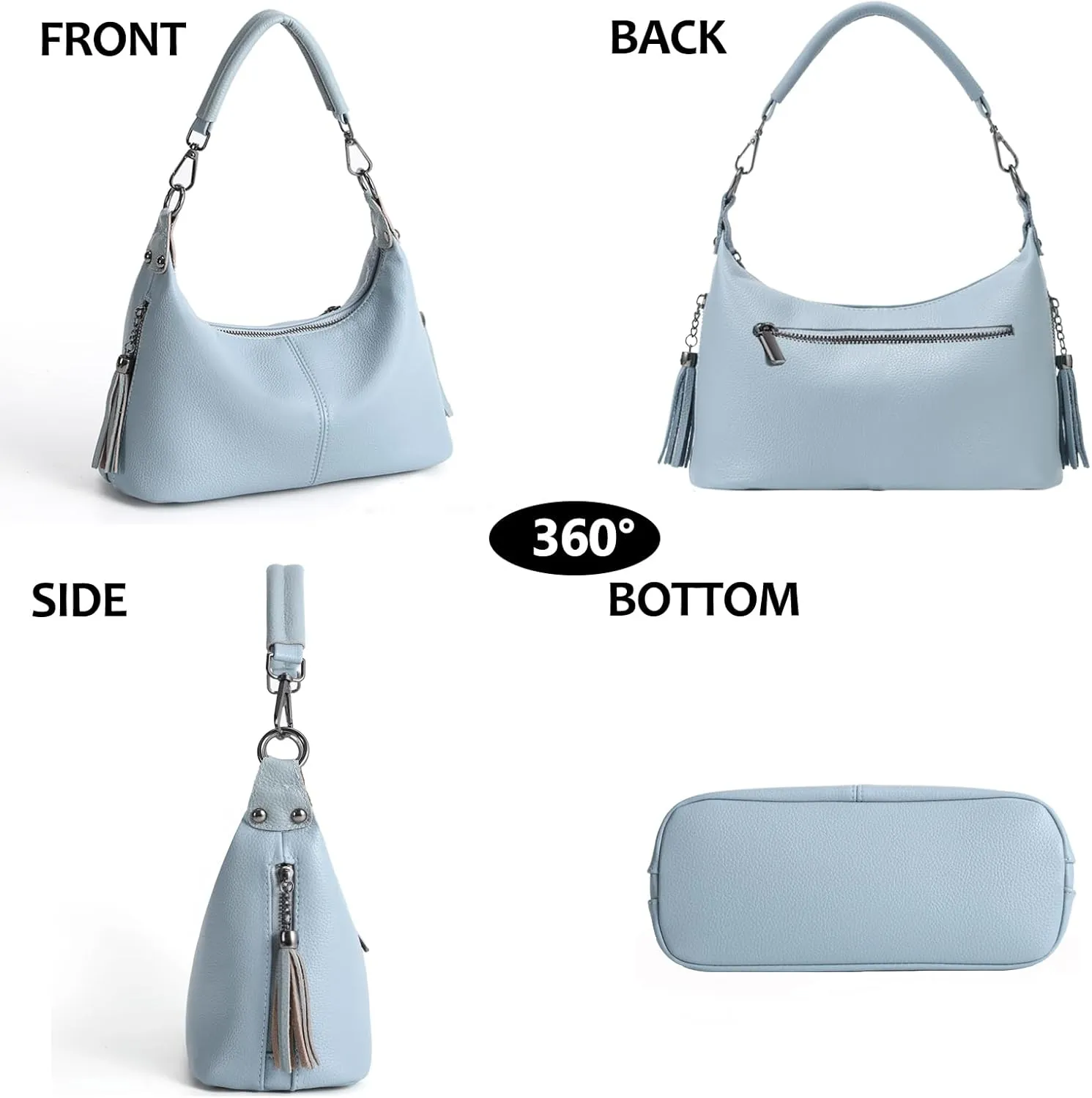 VODIU Small Hobo Purses for Women Shoulder Bag Top Handle Crossbody Bags for Women Trendy Tote Handbags with Strap