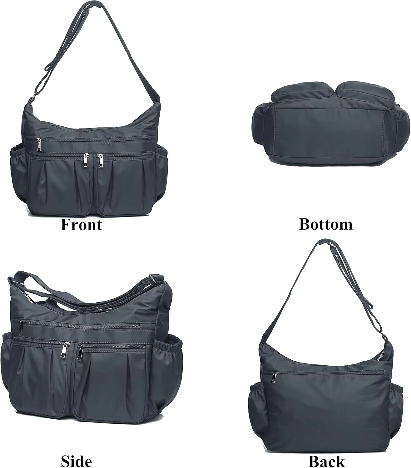 VOLGANIK ROCK Crossbody Purses for Women Shoulder Handbags Lightweight Waterproof Nylon Travel Bag Ladies Pocketbooks