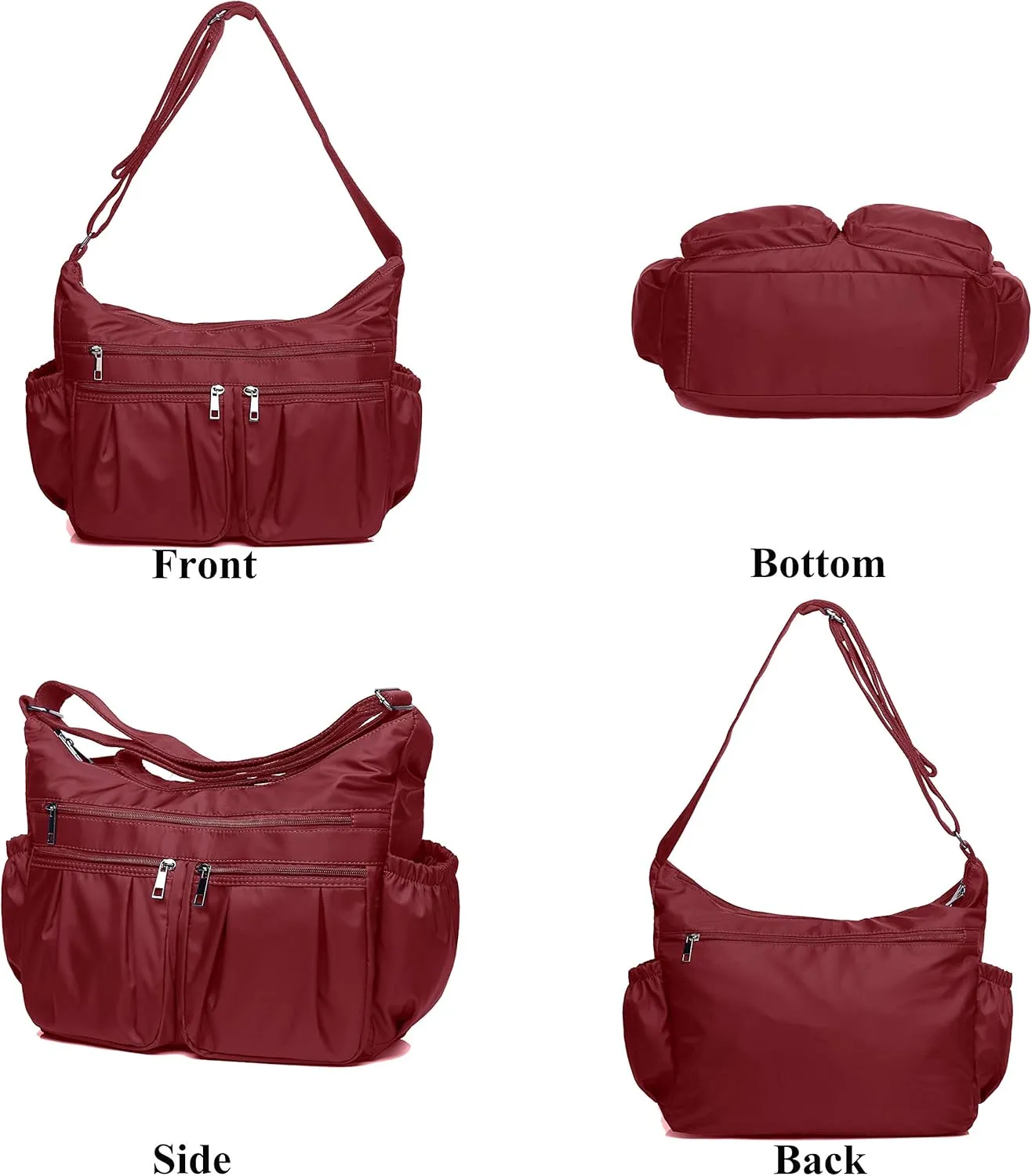 VOLGANIK ROCK Crossbody Purses for Women Shoulder Handbags Lightweight Waterproof Nylon Travel Bag Ladies Pocketbooks