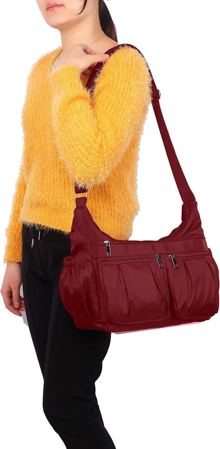 VOLGANIK ROCK Crossbody Purses for Women Shoulder Handbags Lightweight Waterproof Nylon Travel Bag Ladies Pocketbooks