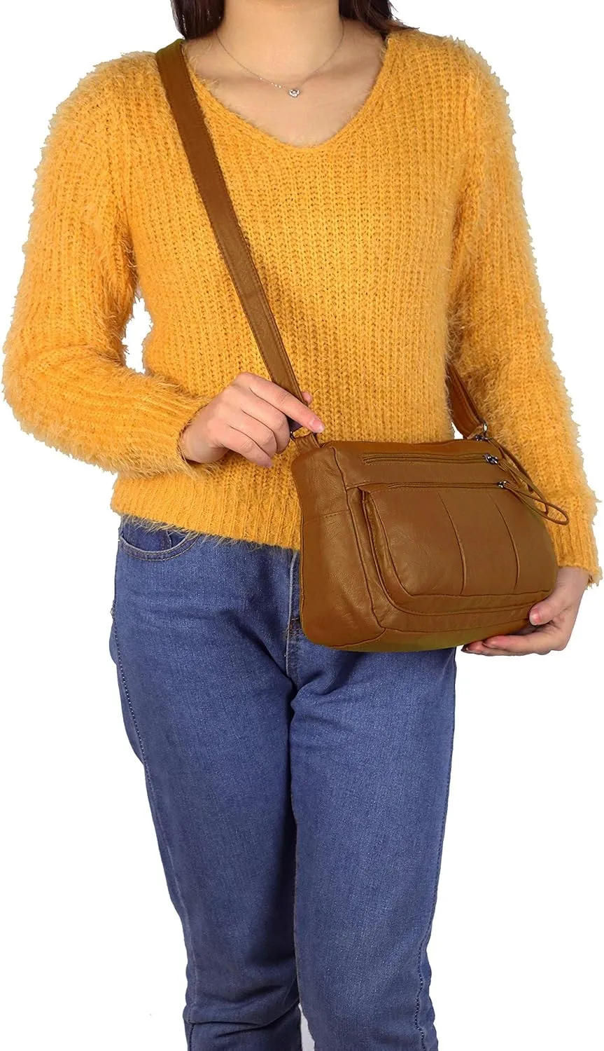 VOLGANIK ROCK Purses for Women Soft PU Leather Shoulder Bag Ladies Crossbody Purse and handbags Lightweight Pocketbook