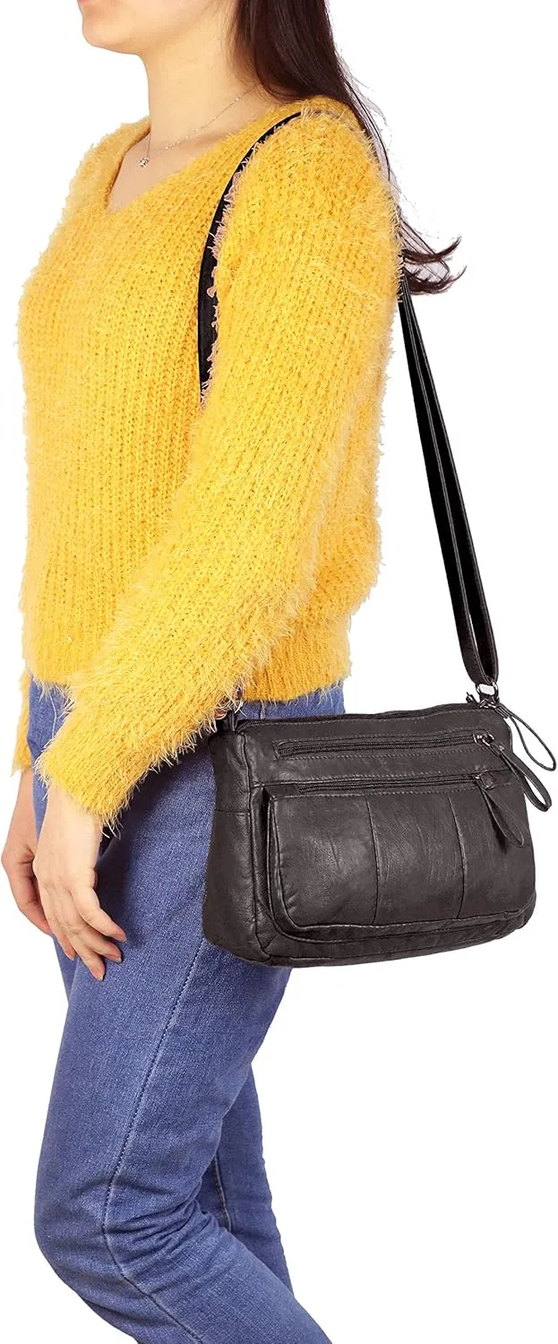 VOLGANIK ROCK Purses for Women Soft PU Leather Shoulder Bag Ladies Crossbody Purse and handbags Lightweight Pocketbook