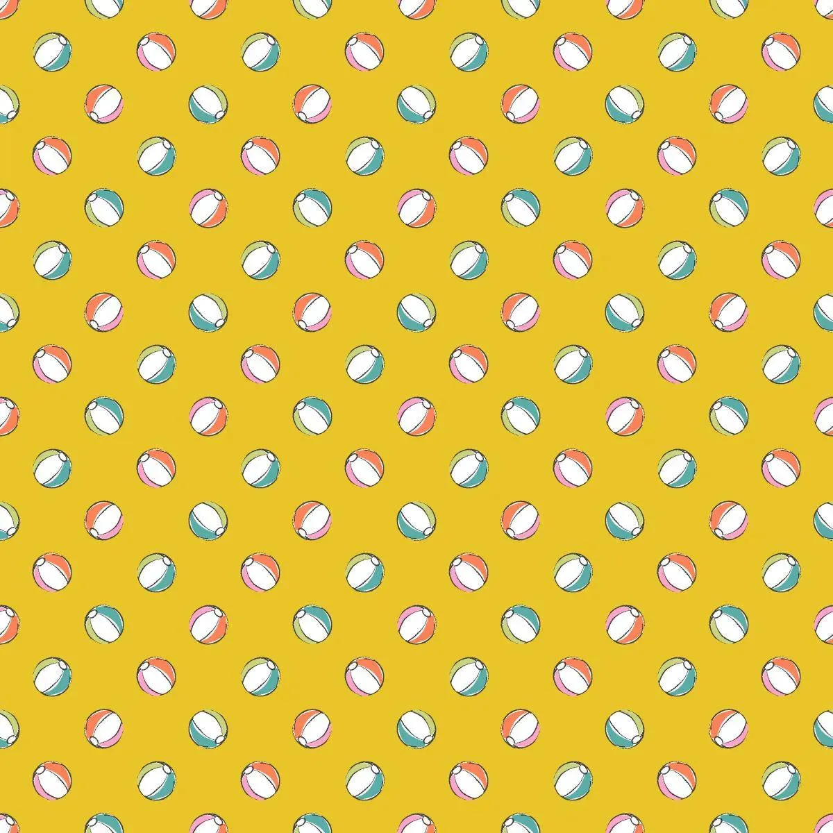 Wanderlust Beach Balls in Yellow