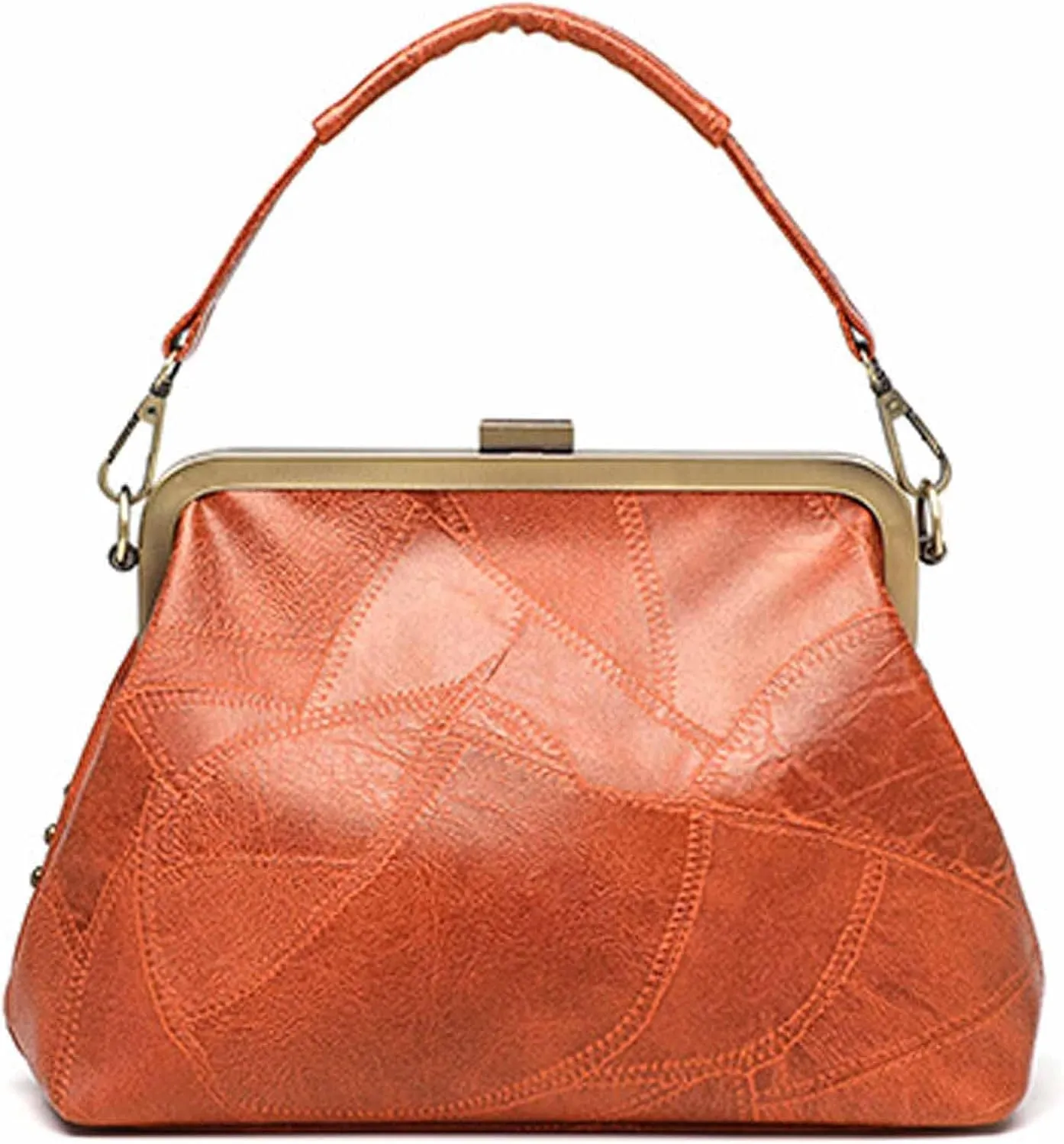 Women Punk Purse Top-handle Handbag Rivet Shoulder Crossbody Bag PU Leather Tote Satchel