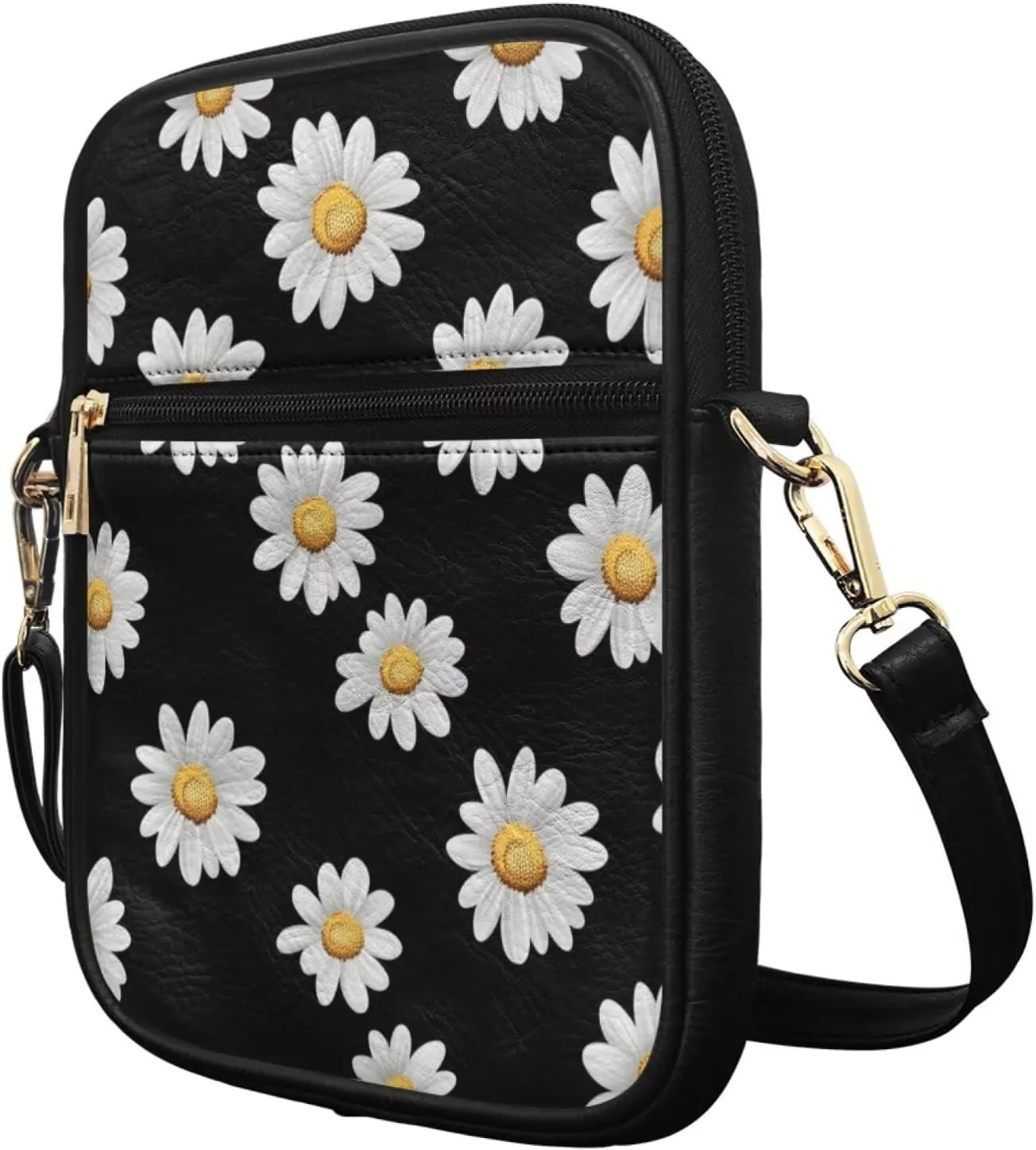 Women Small Crossbody Bags Trendy Messenger Bag Phone Purses Leather Shoulder Bag Multi Pocket Handbags