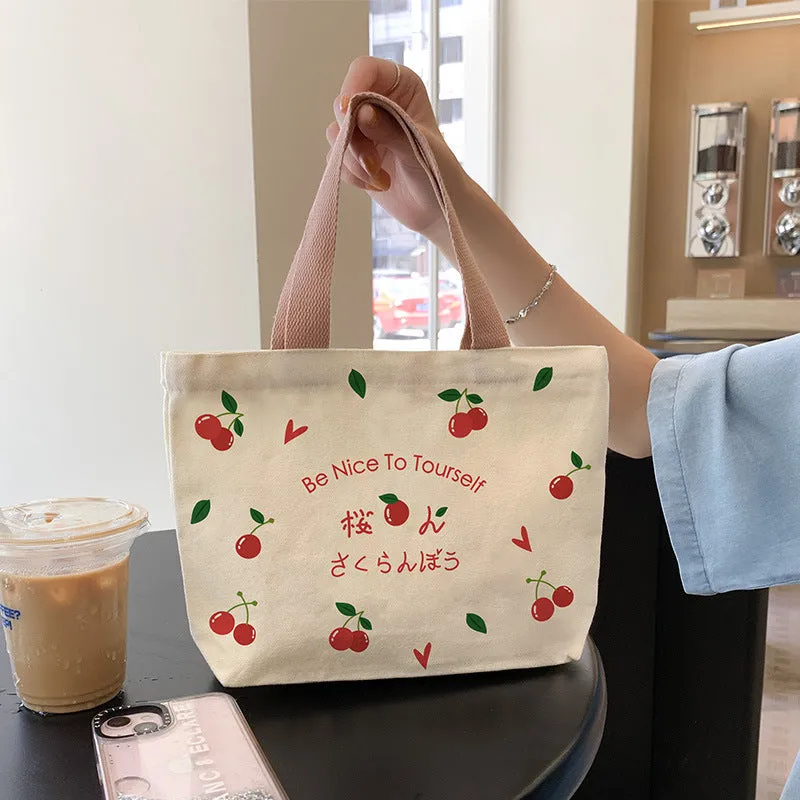 Women's Canvas Cartoon Cabs Korean Style Bags