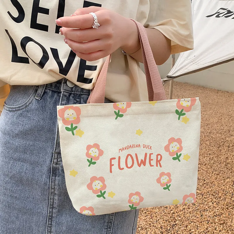 Women's Canvas Cartoon Cabs Korean Style Bags