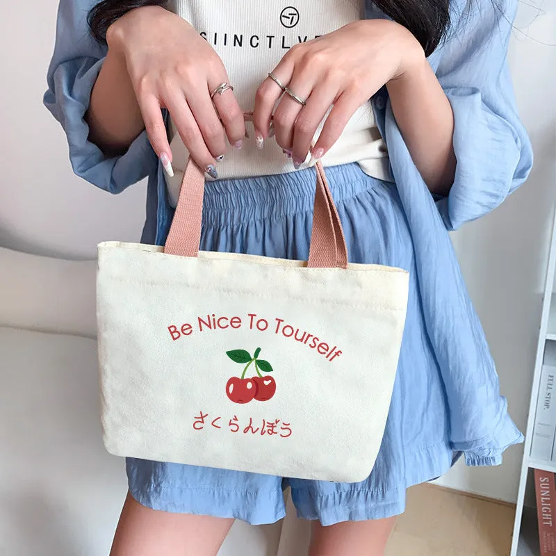 Women's Canvas Cartoon Cabs Korean Style Bags