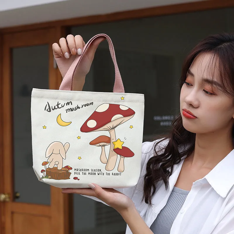 Women's Canvas Cartoon Cabs Korean Style Bags