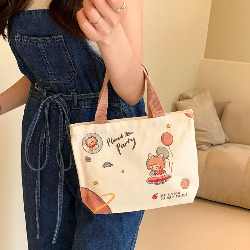 Women's Cloth Cute Summer Versatile Artistic Handbags