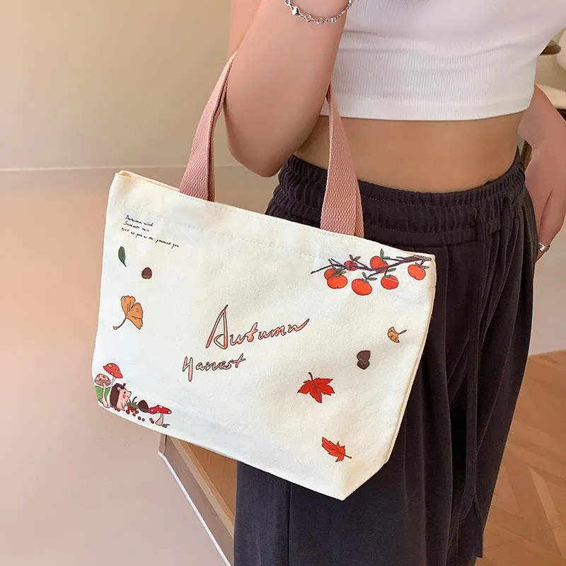 Women's Cloth Cute Summer Versatile Artistic Handbags
