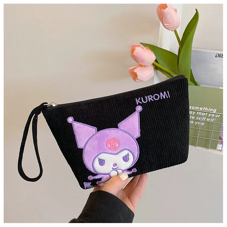 Women's Corduroy Cartoon Wash Portable Hand For Handbags