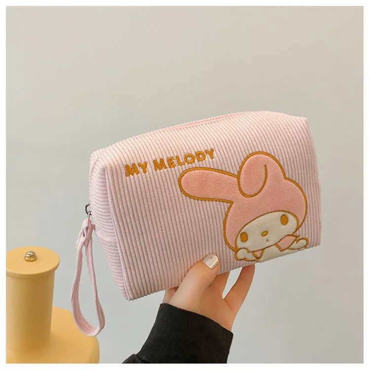 Women's Corduroy Cartoon Wash Portable Hand For Handbags