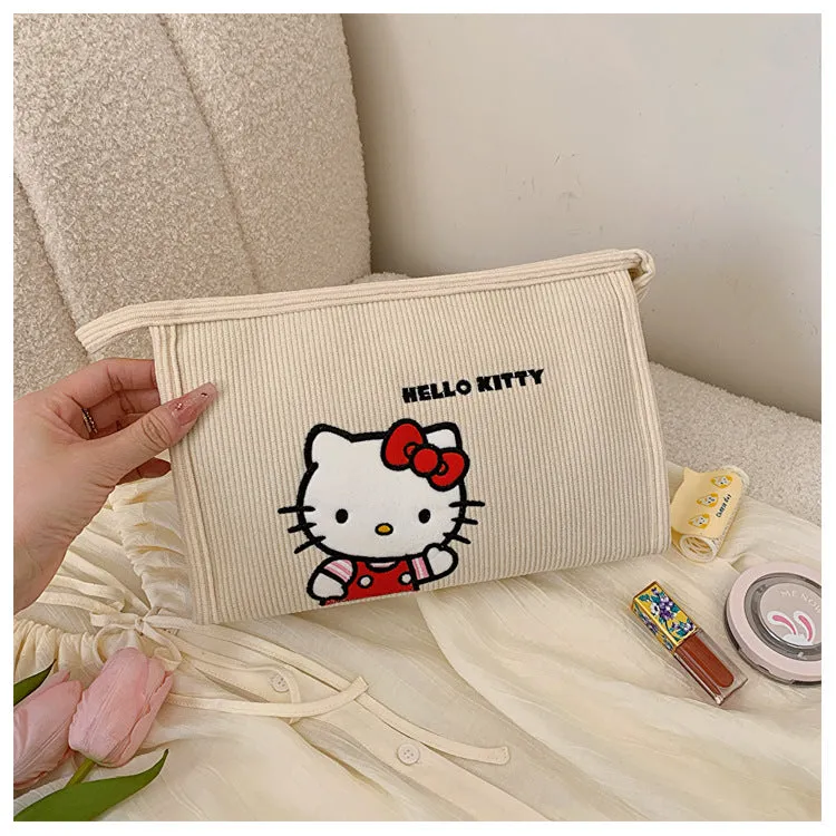 Women's Corduroy Cartoon Wash Portable Hand For Handbags