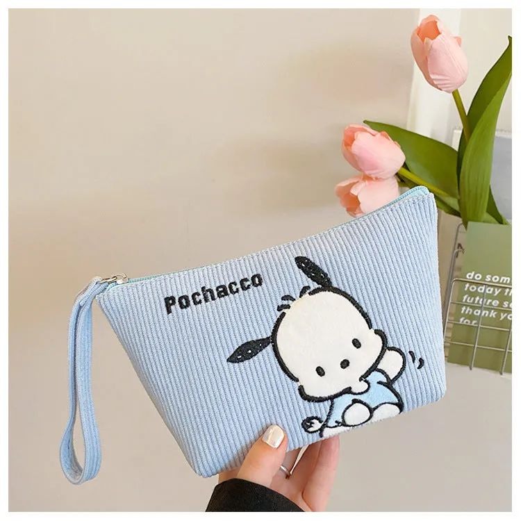 Women's Corduroy Cartoon Wash Portable Hand For Handbags