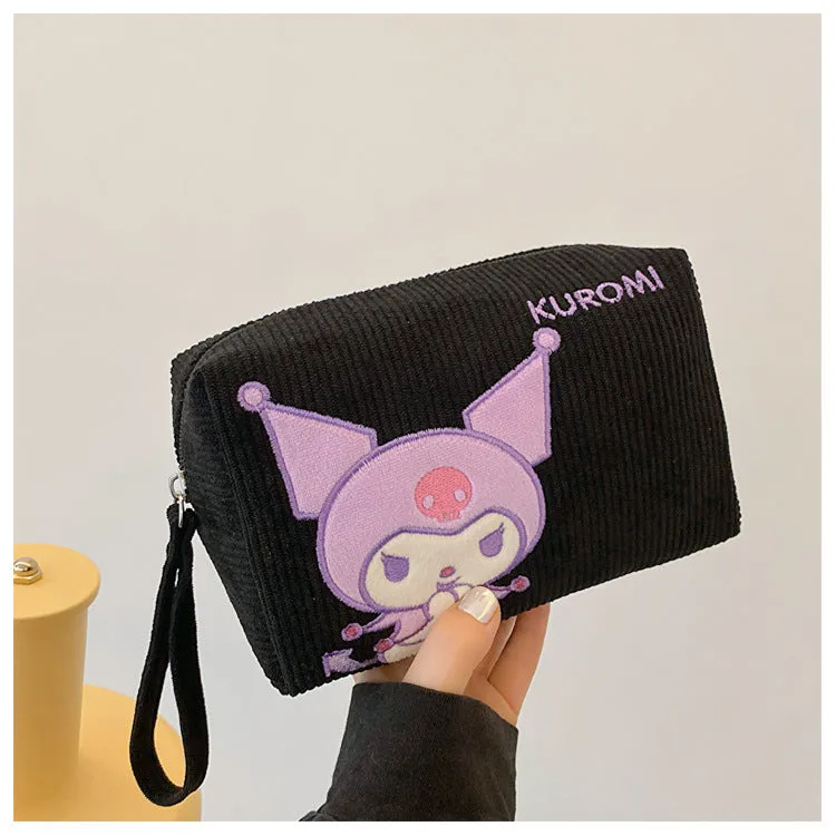 Women's Corduroy Cartoon Wash Portable Hand For Handbags