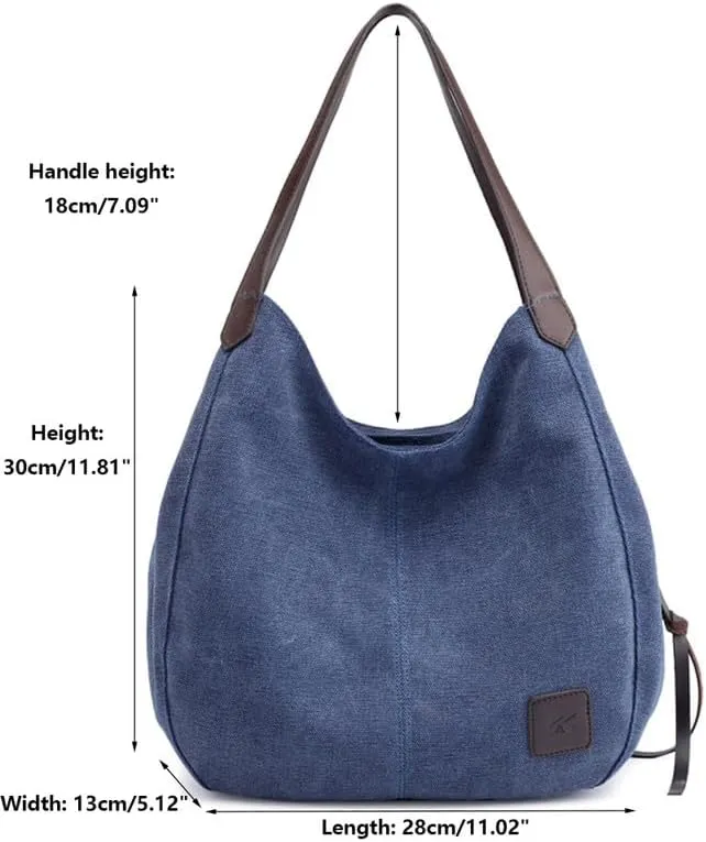 Womens Purses and Handbags Soft and Breathable Shoulder Bag for Women Tote Bag Canvas Hobo Bags Ladies Handbags