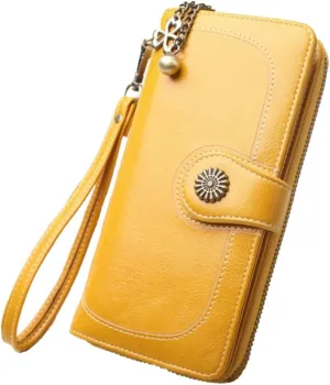 Women's Wristlet Wallet Women Wallet Crossbody Bag Long Purse Coin Purse Mobile Phone Bag