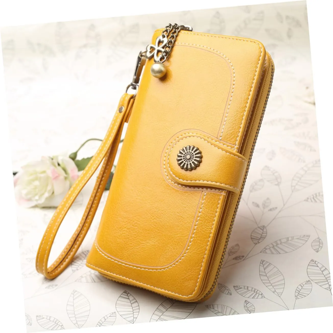 Women's Wristlet Wallet Women Wallet Crossbody Bag Long Purse Coin Purse Mobile Phone Bag