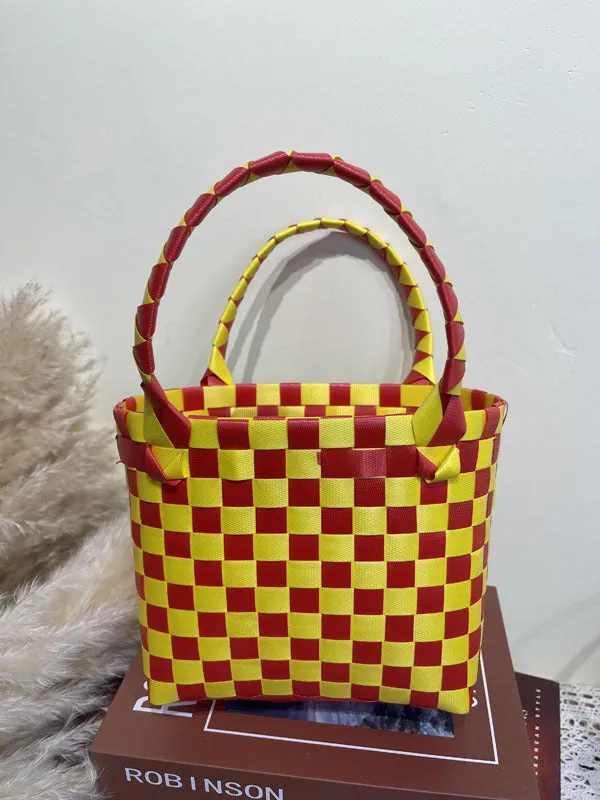 Woven Vegetable Basket Group Building Hand-made Wedding Companion Handbags