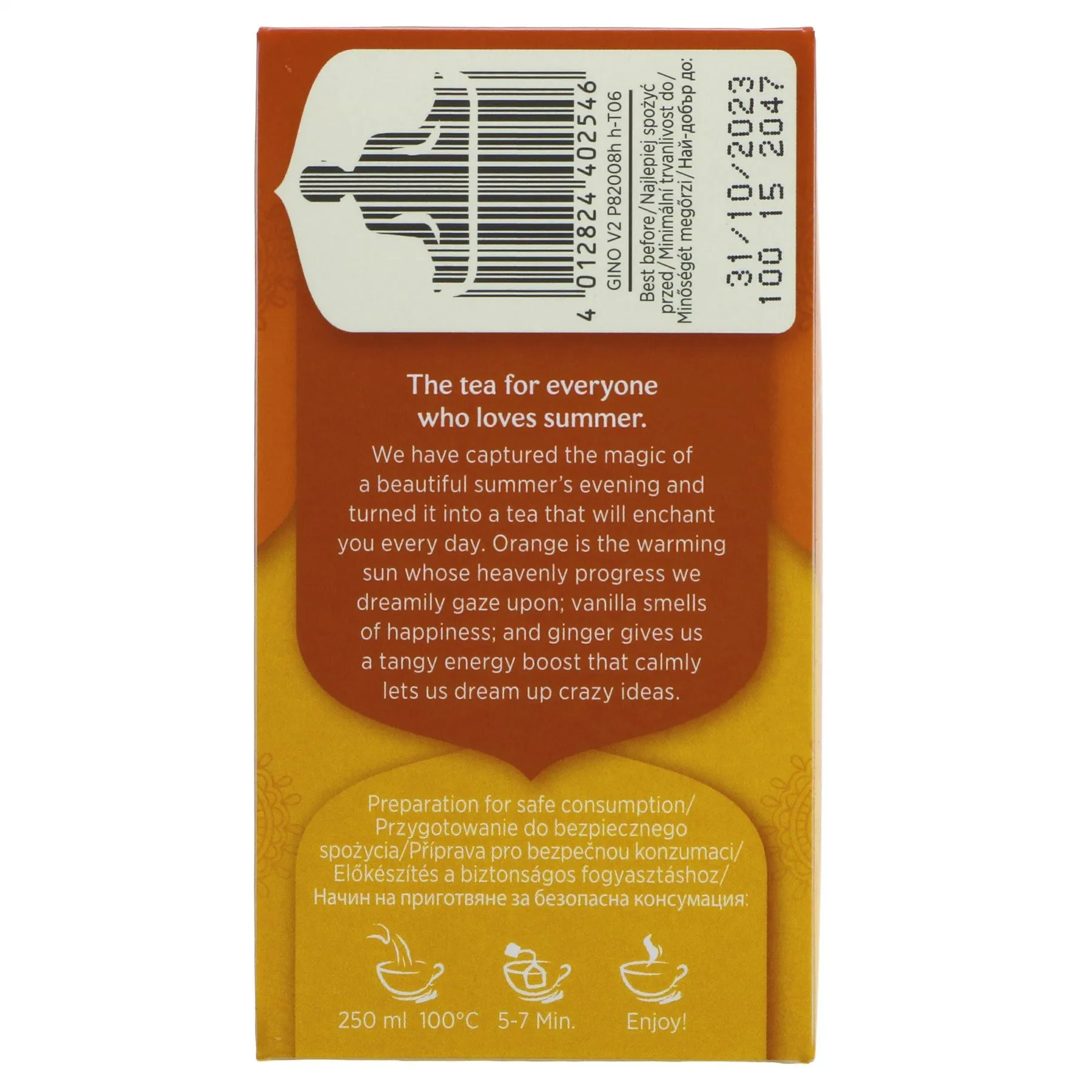 Yogi Tea | Ginger Orange & Vanilla - Ginger, Orange Peel, Vanilla | 17 bags