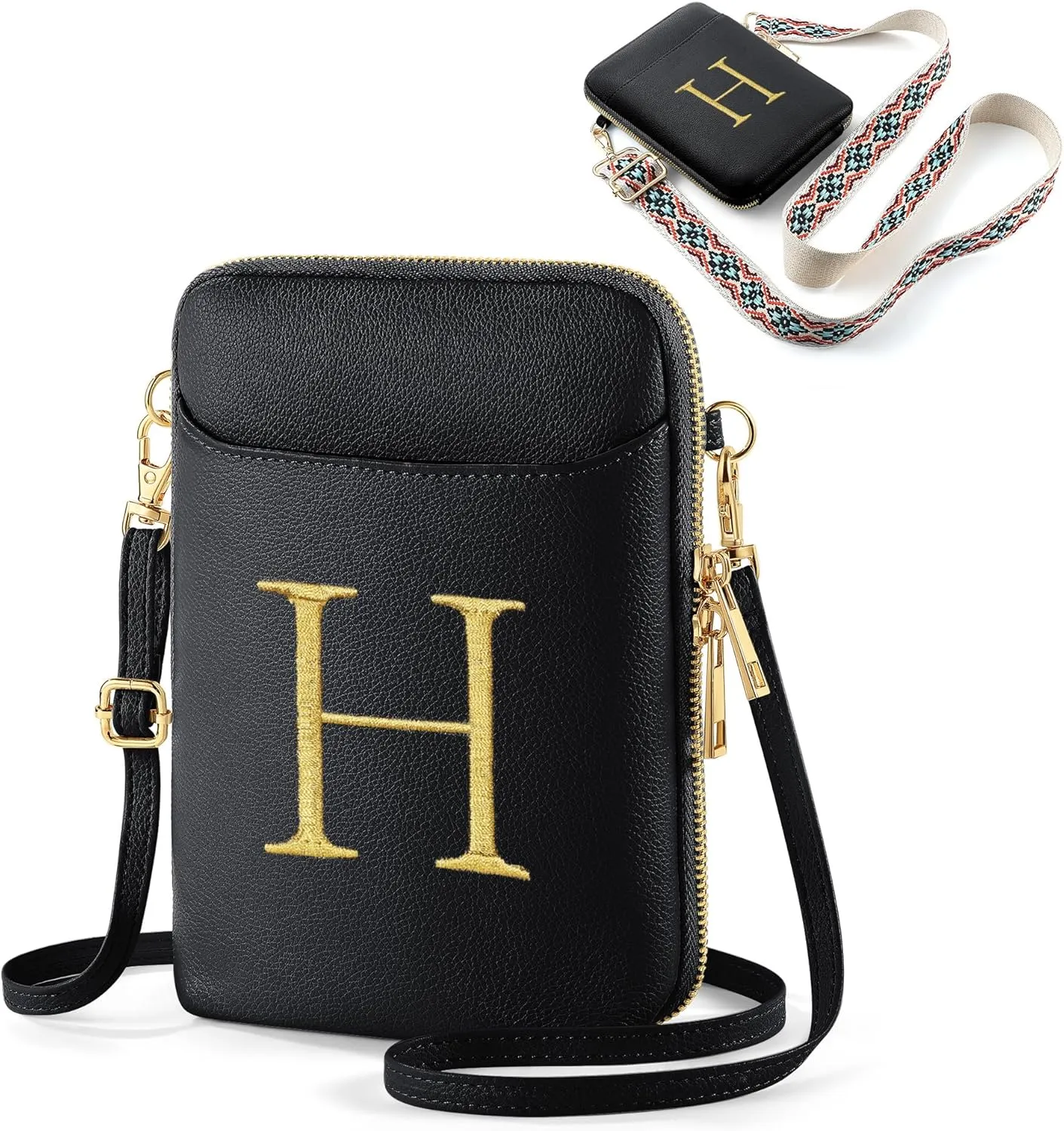 YOOLIFE Mothers Day Gifts - RFID Blocking Crossbody Bags for Women Small Initial Sling Bag Personalized Gifts for Women