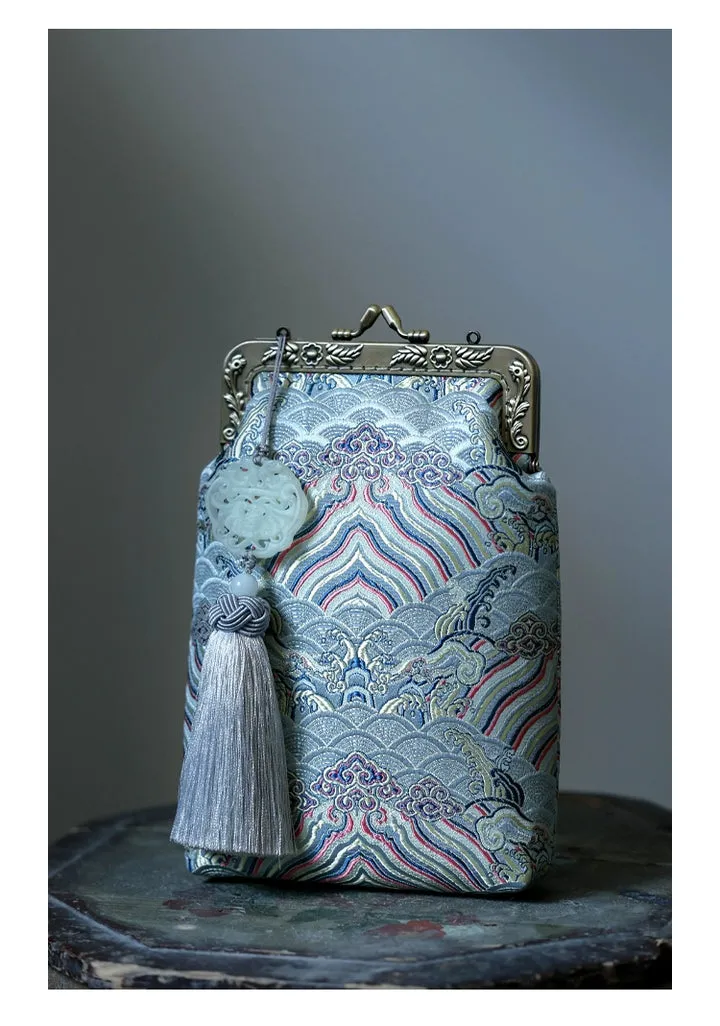 Yu Hai 玉海 Jade Sea Brocade Phone Purse
