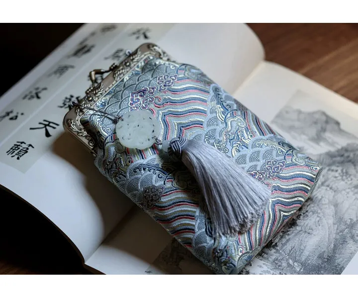 Yu Hai 玉海 Jade Sea Brocade Phone Purse