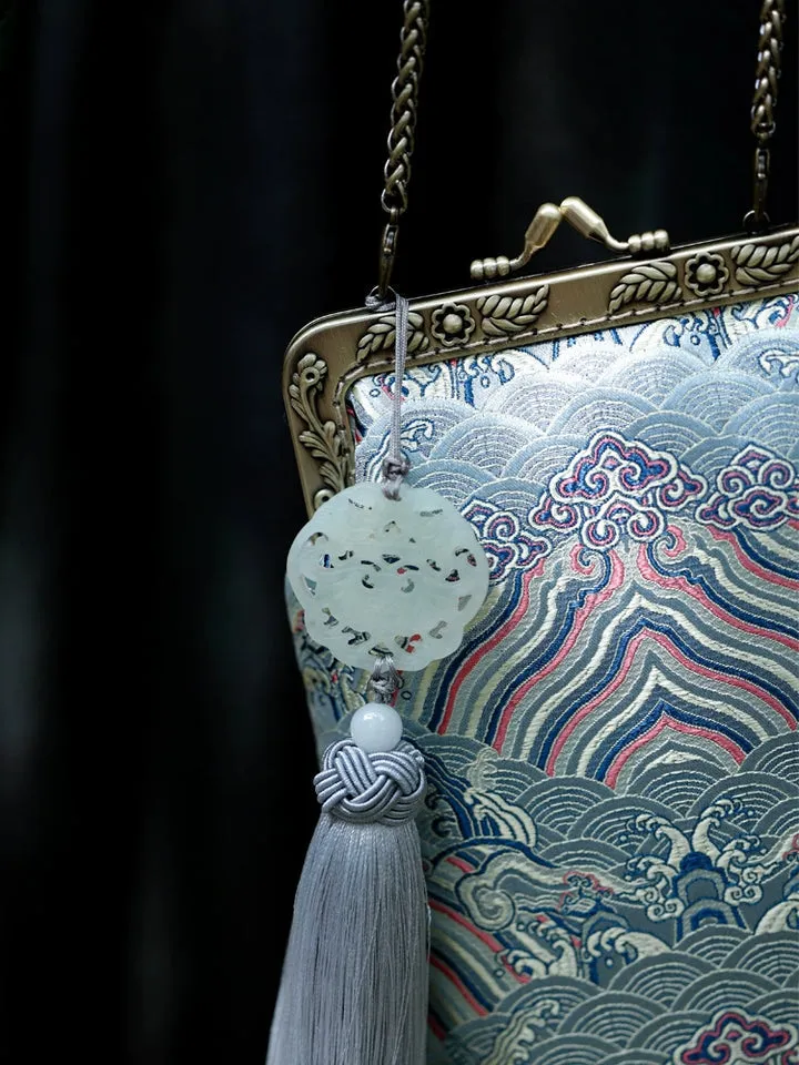 Yu Hai 玉海 Jade Sea Brocade Phone Purse
